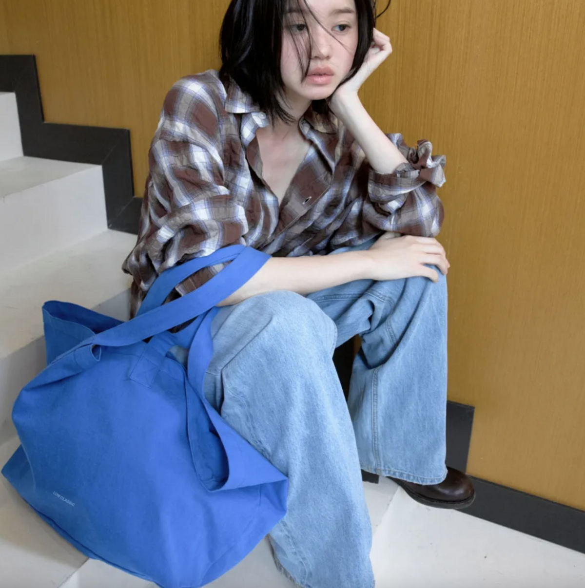 LC 로고 코튼백