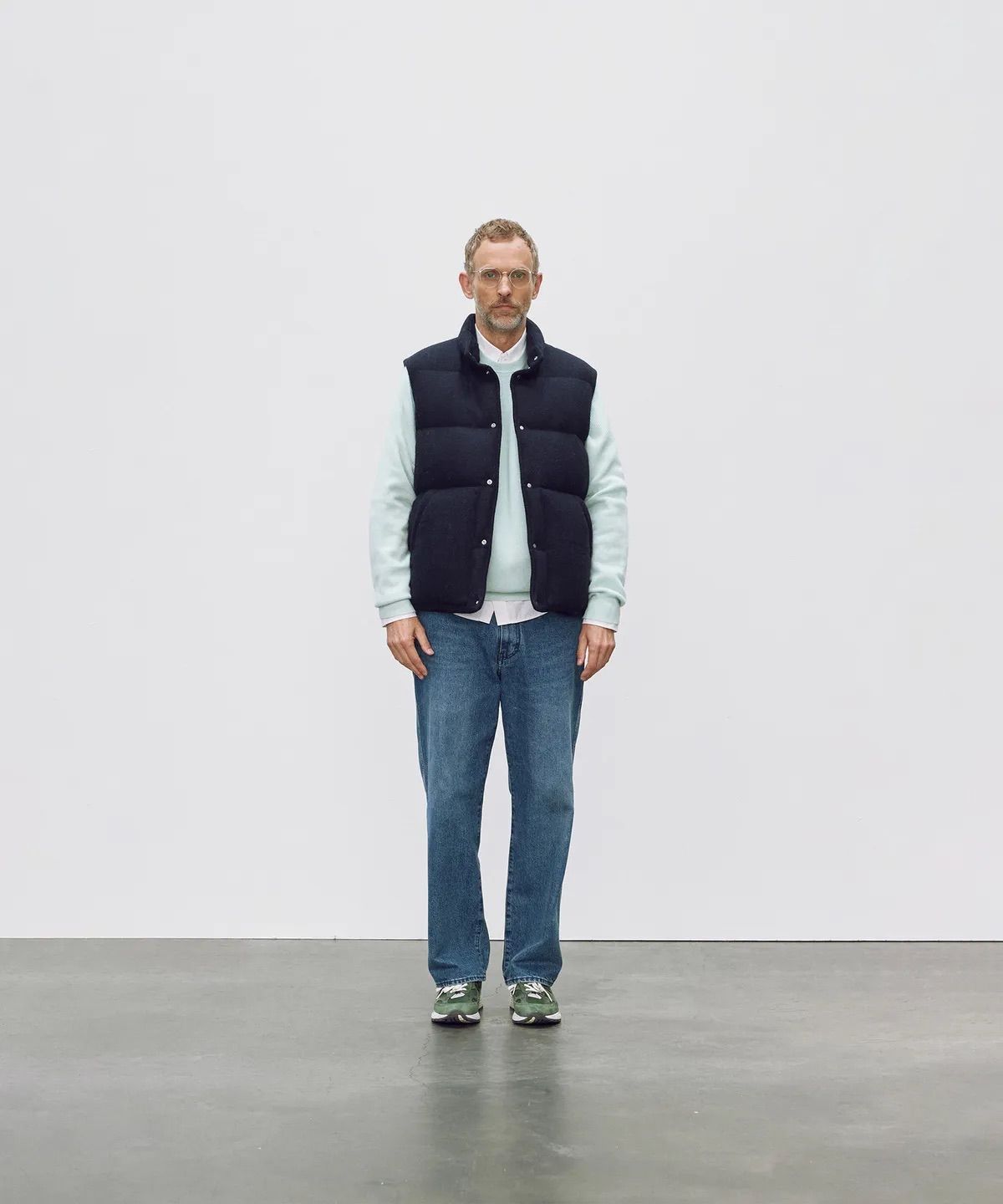 Wool Goose Vest_Dark Navy
