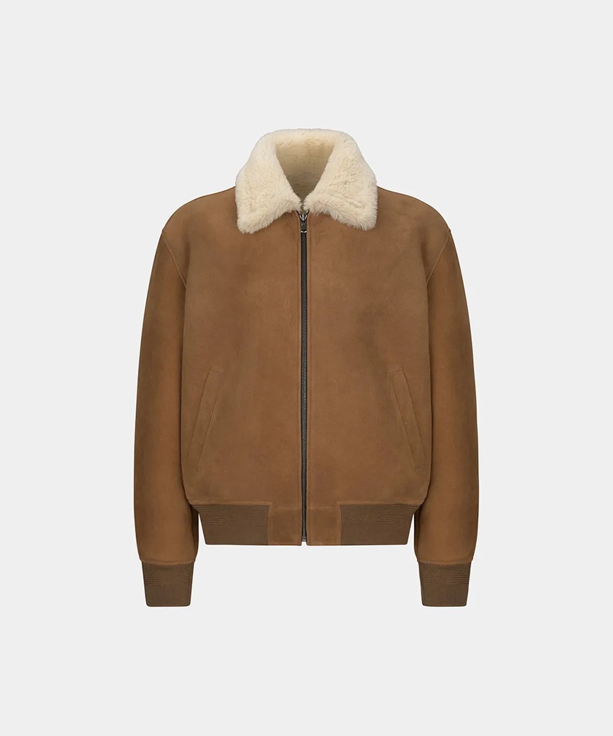 M LAMBSKIN SHEARLING JACKET - CAMEL