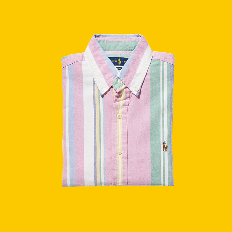 멀티컬러 스트라이프 옥스퍼드 셔츠 17만원대 폴로 랄프 로렌.