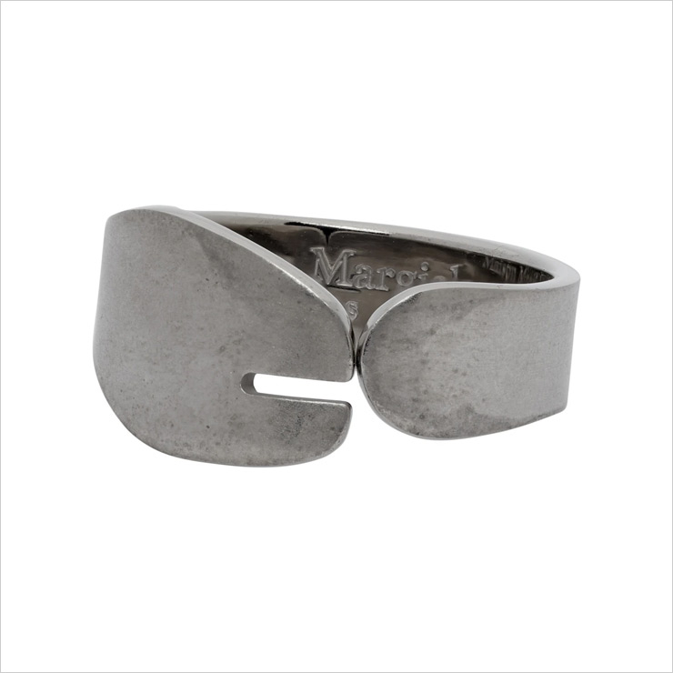 메종 마르지엘라 실버 타비 링, $340 USD