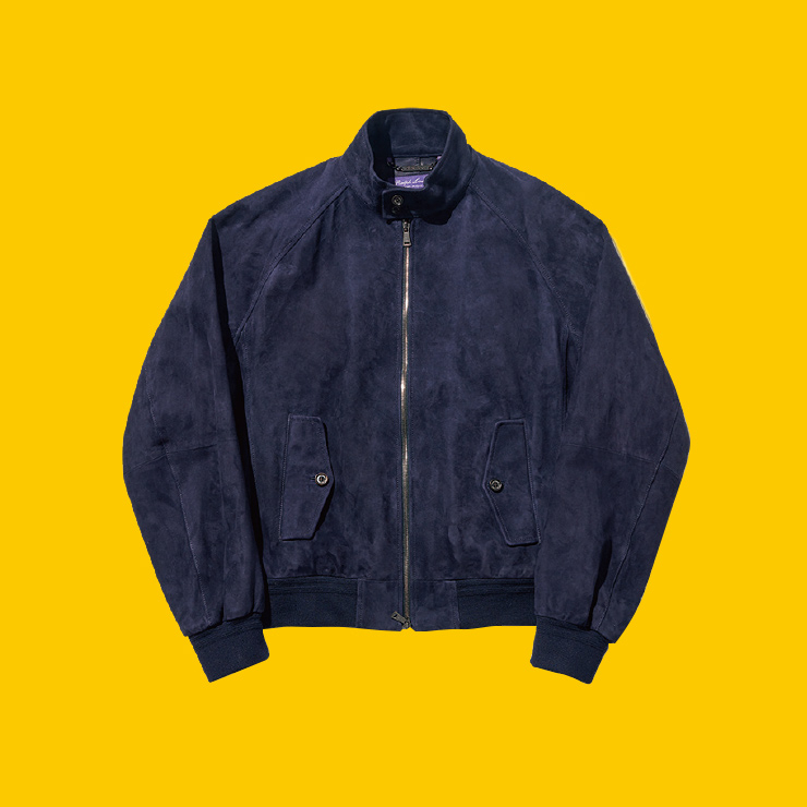 네이비 스웨이드 블루종 300만원대 랄프 로렌 퍼플 라벨.