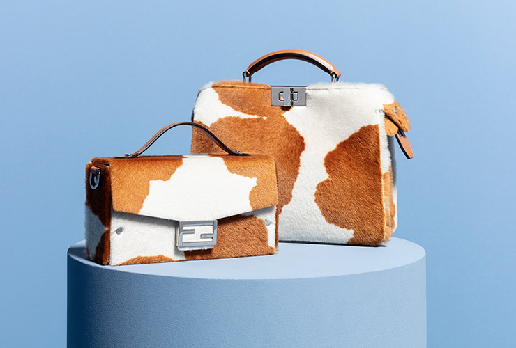 피카부 아이씨유 미니 백 700만원대, 소프트 바게트 트렁크 백 400만원대 모두 펜디.