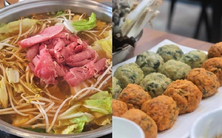 좌: 본가만두전골 / 우: 송이송이만두전골