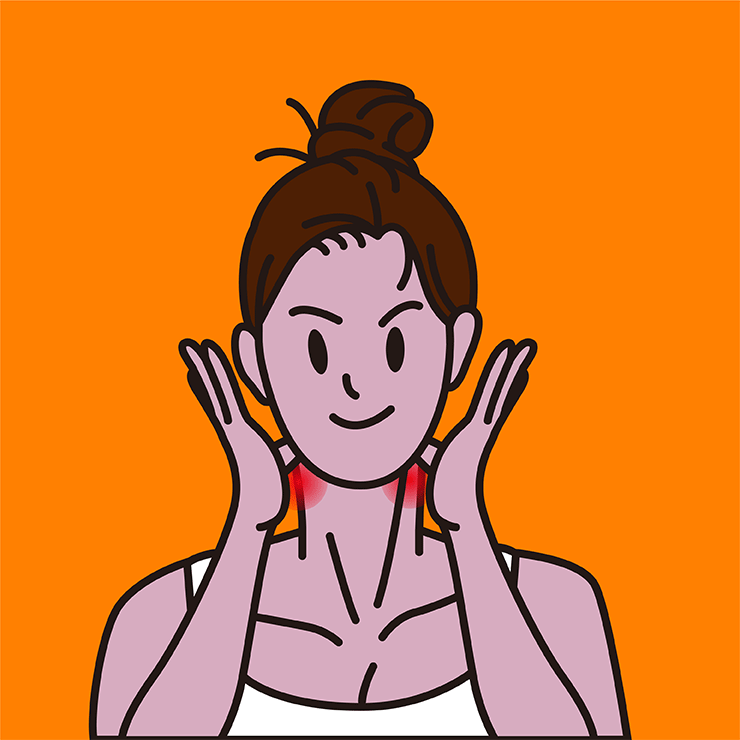 셀프 동안 마사지, 흉쇄근 마사지