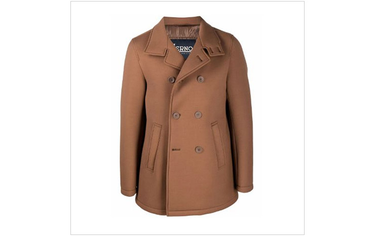 에르노 & 더블 브레스티드 피코트, $1,195 USD