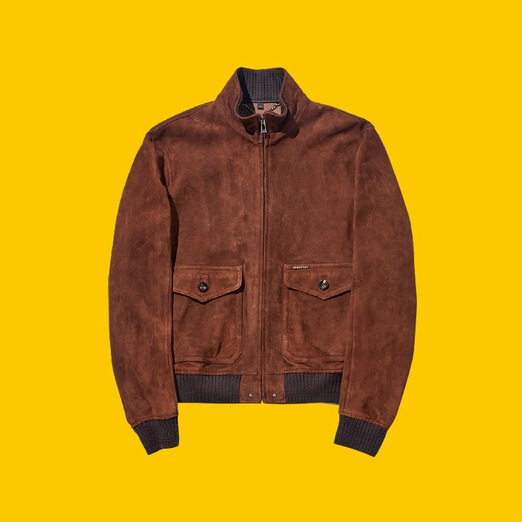 체스넛 컬러 스웨이드 블루종 148만원 벨스타프 by 롤링하츠.