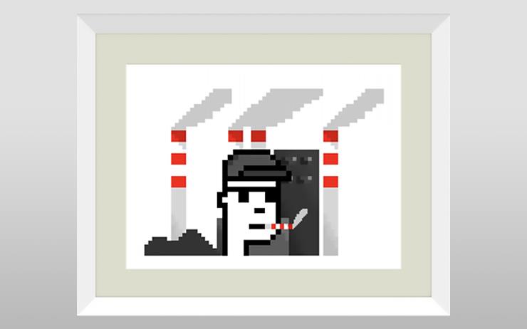 The fake Banksy NFT was advertised on the artist's official website
