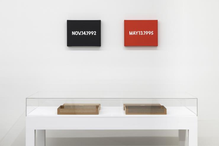 16 온 카와라 전시 전경