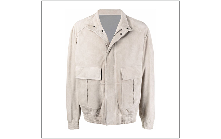 젠가 & 가죽 필드 재킷, $1,995 USD