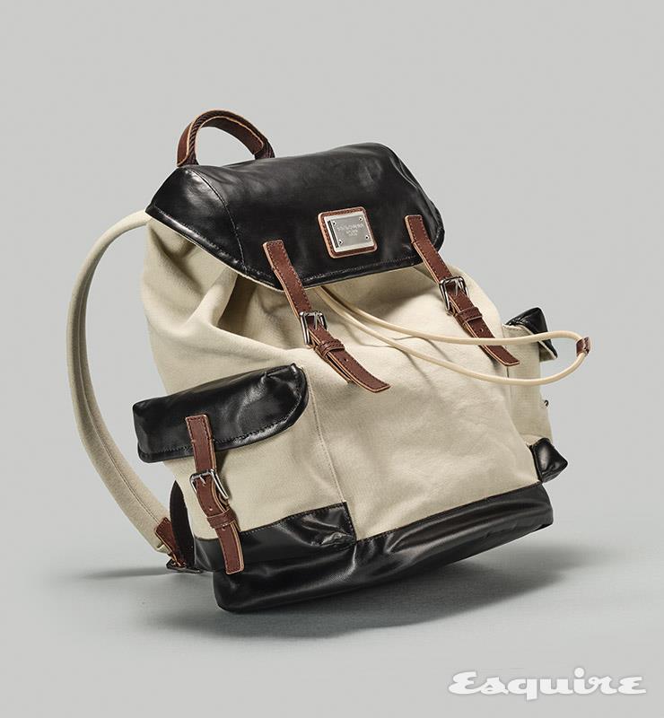 카프스킨 스트랩이 달린 캔버스 백팩 가격 미정 돌체앤가바나.