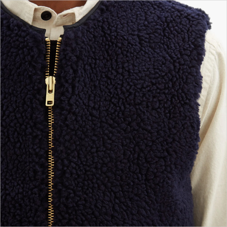 올리버 스펜서 헌스톤 지퍼 플리스 베스트, $349 USD