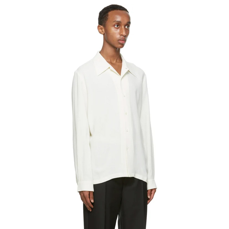 Off-White Wool Rampoua Shirt, $185 USD.