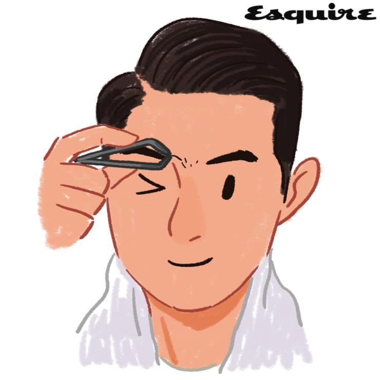 남자 눈썹 간편하게 정돈하는 방법 5