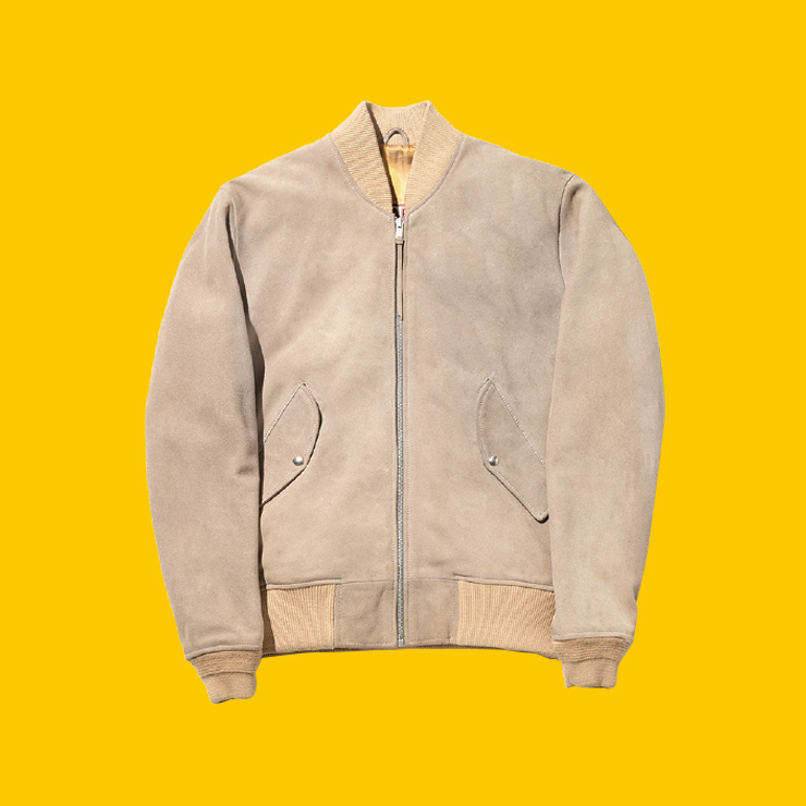 베이지 스웨이드 블루종 280만원 샤팔 by 빌라델꼬레아.