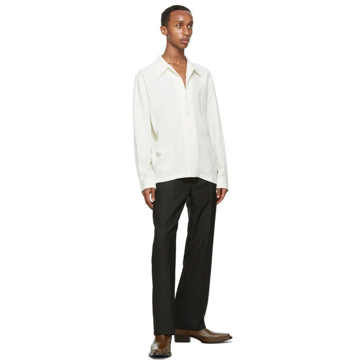 Off-White Wool Rampoua Shirt, $185 USD.