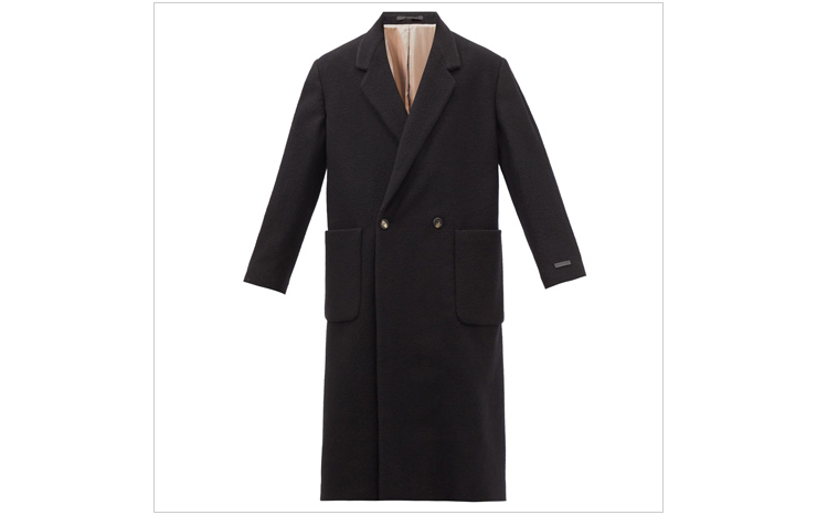 피어 오브 갓 & 더블 브레스트 울 오버코트, $2,972 USD