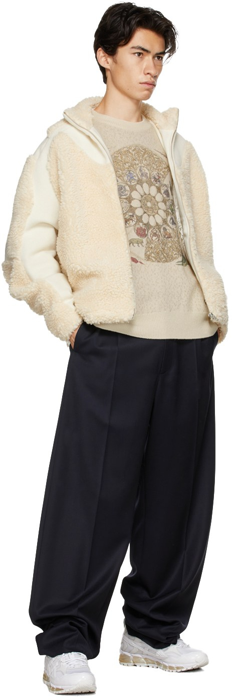 Off-White Hemp Fleece Jacket, $687 USD