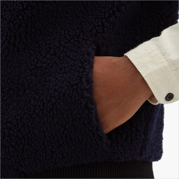 올리버 스펜서 헌스톤 지퍼 플리스 베스트, $349 USD