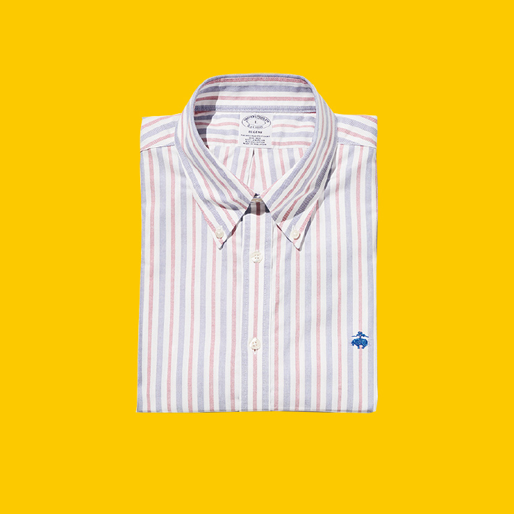 레드&블루 스트라이프 옥스퍼드 셔츠 14만9000원 브룩스 브라더스.