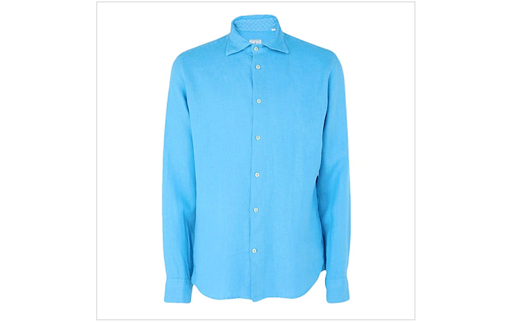 드루모어 & 리넨셔츠 파스텔 블루, $104 USD