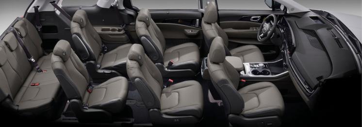 7인승, 9인승, 11인승으로 구성됐던 이전 세대와 달리 신형 카니발에는 11인승 모델이 없다.