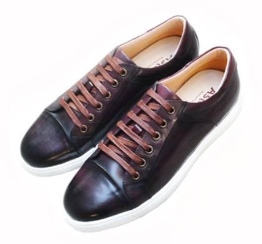 Patina sneakers dark brown