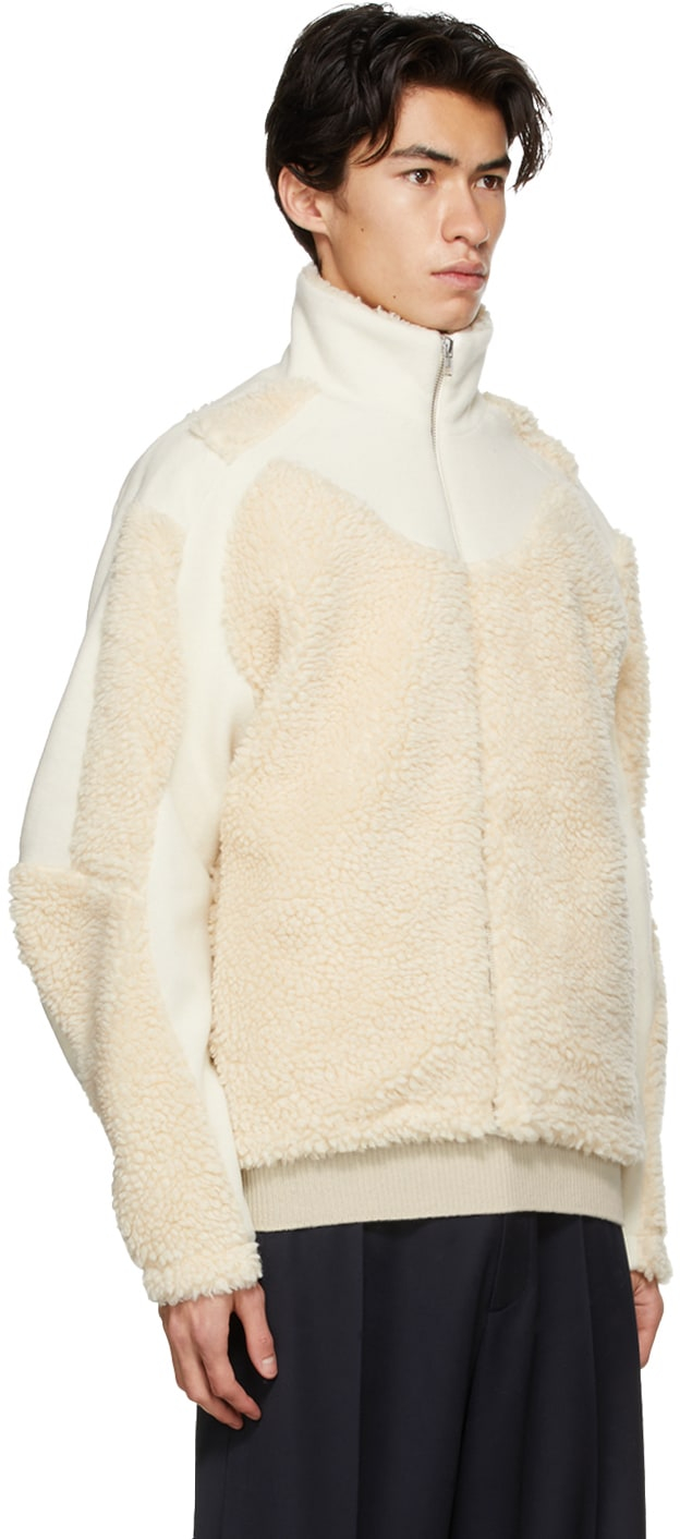 Off-White Hemp Fleece Jacket, $687 USD