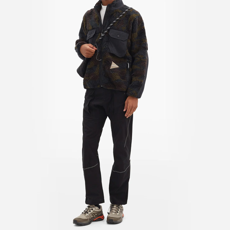 Zip-through camouflage-jacquard fleece sweater, $680 USD