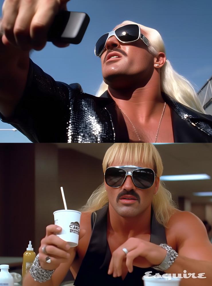 --HULKHOGAN--CELINE--METALSUNGLASSES--SILVERGLITTERSHIRTS--SELFIE