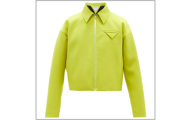 보테가 베네타 & 지퍼 트윌 재킷, $2,560 USD