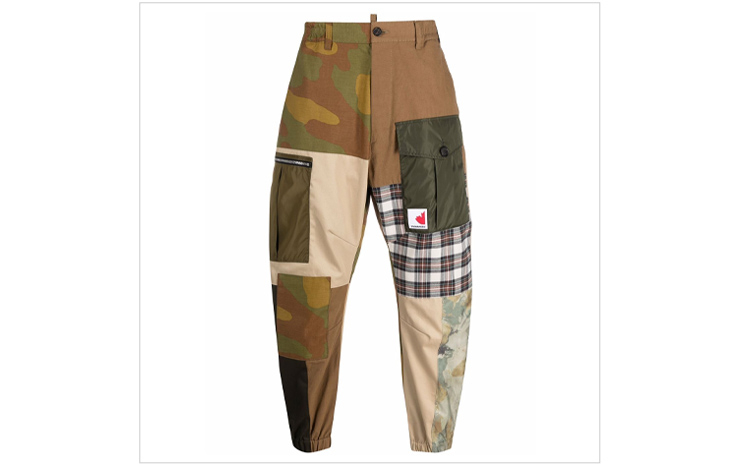 디스퀘어드2 & 패치워크 팬츠, $860 USD