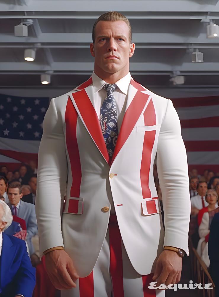 --JBL--THOMBROWNE--TWEEDJACKET--THREECOLORSTRIPE