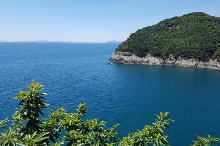 욕지도, 바다 전경