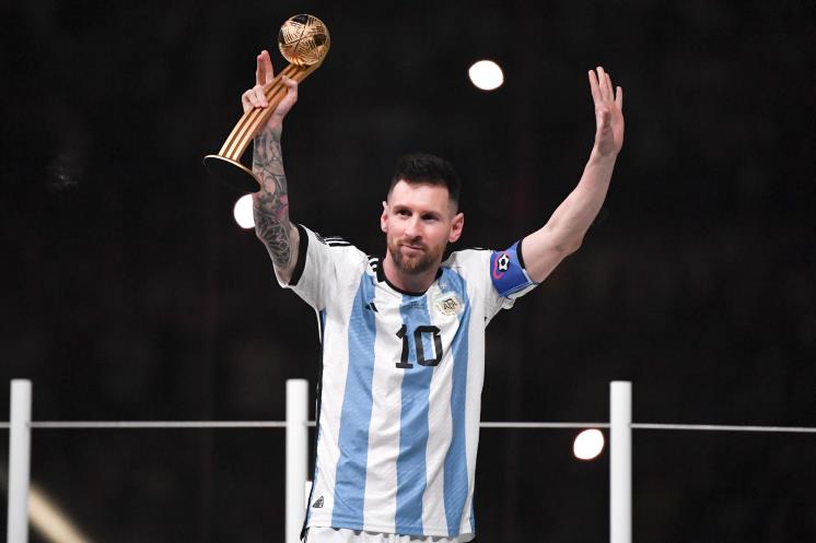 10 Lionel MESSI (arg) during the FIFA World Cup 2022 Final between Argentina and France at Lusail Stadium on December 18, 2022 in Lusail City, Qatar. (Photo by Anthony Bibard/FEP/Icon Sport via Getty Images)