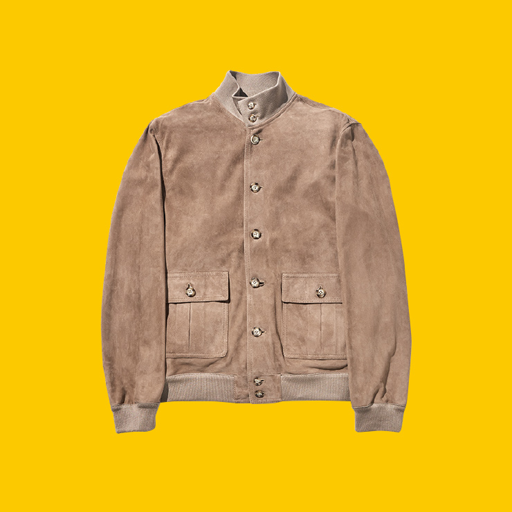 아이보리 A-1 스웨이드 블루종 109만8000원 발스타 by 랜덤워크.